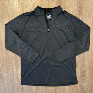 Under Armour Heatgear Men's Quarter Zip Pullover, Dark Gray